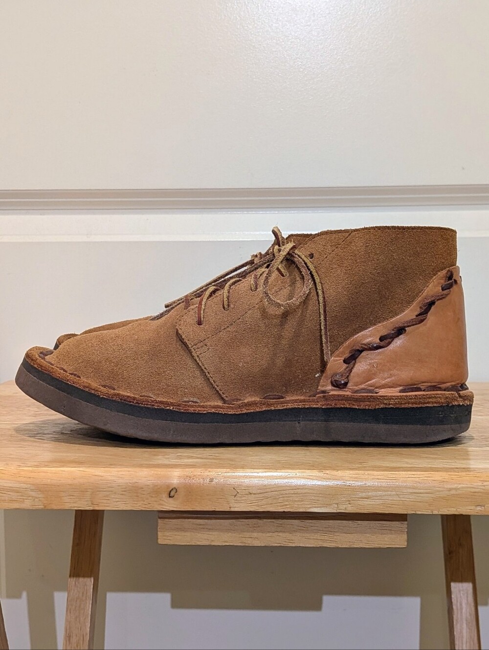 GUC Chamula 8 Unisex Handmade Leather Chukka Botin Charro in Brown Suede